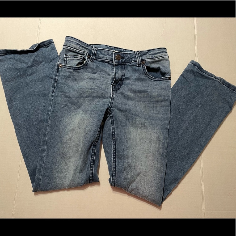 Super stretch girls bootcut jeans